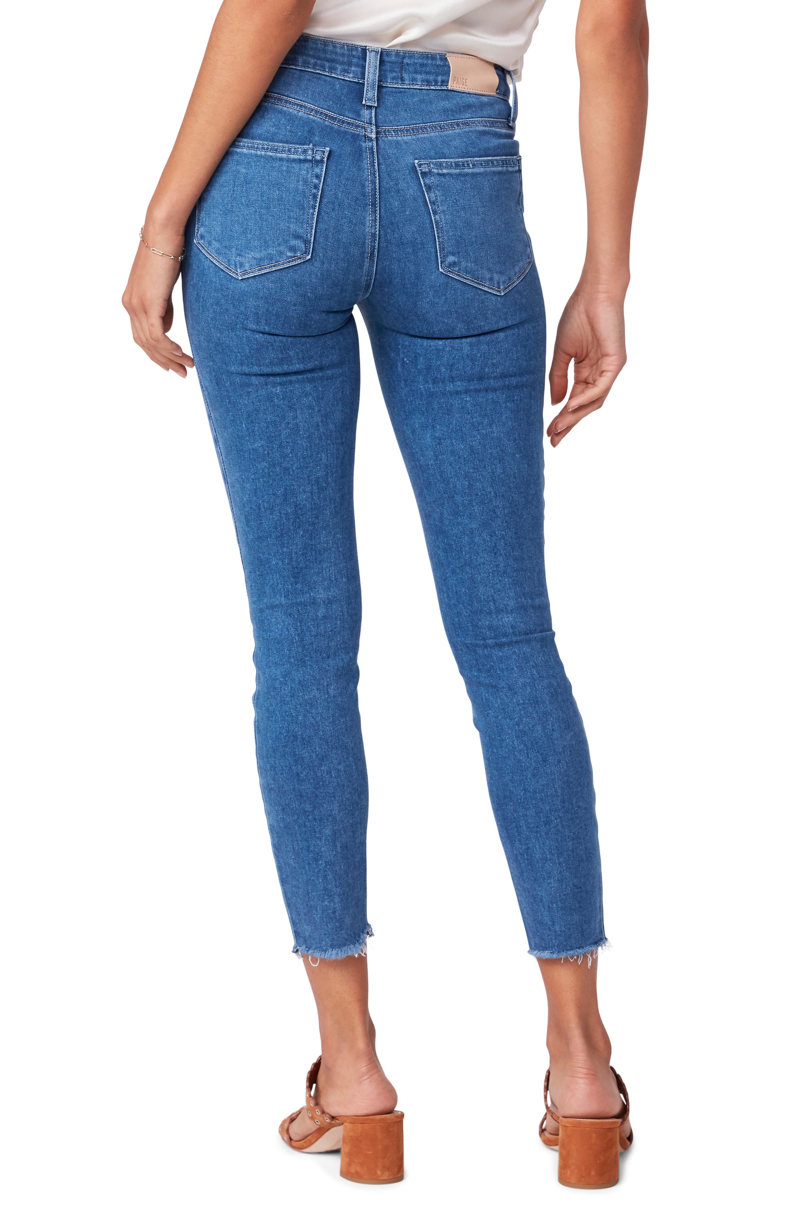 Paige Womens Hoxton Raw Hem Colored Cropped Jeans Green 26 Paige Womens Hoxton Raw Hem Colored Cropped Jeans Green 26